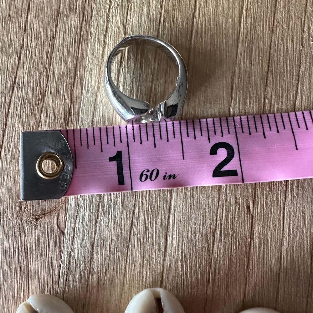 VTG Sterling Celestial Silver Crescent Moon and Star Ring - Picture 9 of 11